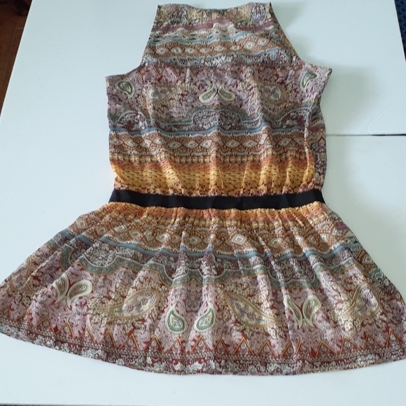 TOBI Paisley Sleeveless Dress with Elastic Waist Size S - Picture 7 of 11